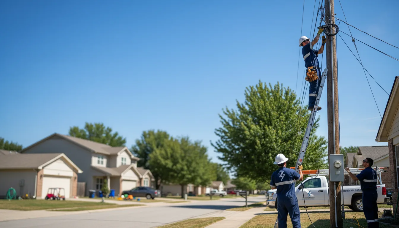 Residential electrician providing installation services in Gilbertsville, PA